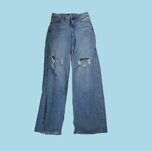 Hollister High Rise Ripped Vintage Baggy Jeans